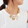 Wholesale Necklace Alloy Alloy Heart Shape Electroplating Minimalist Style