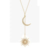 Wholesale Necklace Alloy Crystal Geometric Baroque Style Copper Electroplated Pendant Long Clavicle Chain For Women