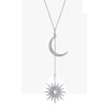 Wholesale Necklace Alloy Crystal Geometric Baroque Style Copper Electroplated Pendant Long Clavicle Chain For Women