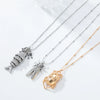 Wholesale Necklace Alloy Insect Pattern Inlaid Pearl Electroplating Punk Style