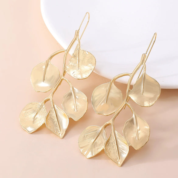 Wholesale Necklace Alloy Leaf Style Electroplating