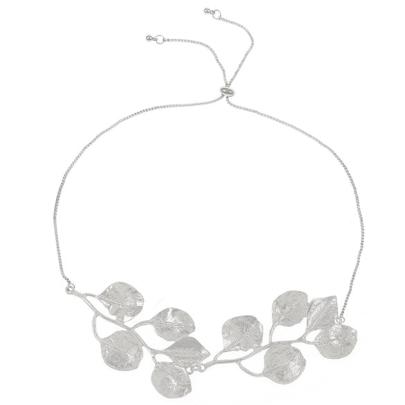 Wholesale Necklace Alloy Leaf Style Electroplating