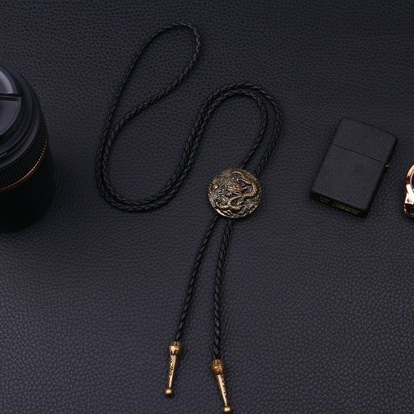 Wholesale Necklace Alloy Leather Rope Animals Zodiac Electroplating Vintage Style