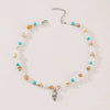 Wholesale Necklace Alloy Mermaid Shell Pearl Geometric Pendant Electroplating For Women