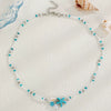 Wholesale Necklace Alloy Mermaid Shell Pearl Geometric Pendant Electroplating For Women