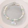 Wholesale Necklace Alloy Mermaid Shell Pearl Geometric Pendant Electroplating For Women