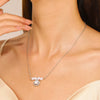Wholesale Necklace Alloy Mermaid Shell Pearl Geometric Pendant Electroplating For Women