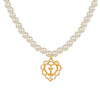 Wholesale Necklace Alloy Pearl Heartshaped Geometric Electroplating For Women