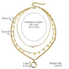 Wholesale Necklace Alloy Pearl Pendant Geometric Fashion Electroplating Women's