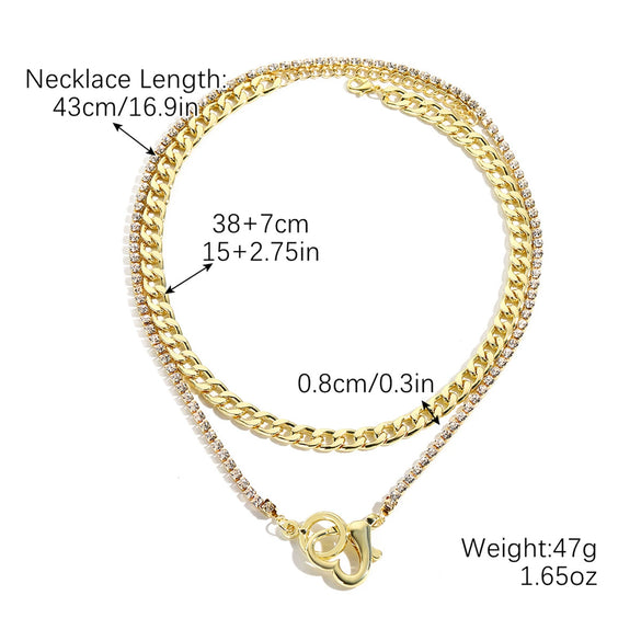 Wholesale Necklace Alloy Pearl Pendant Geometric Fashion Electroplating Women's