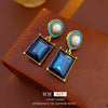Wholesale Necklace Alloy Pearl Square Geometric Antique Style Electroplating