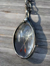 Wholesale Necklace Alloy Pendant Glass Glaze Dandelion Seed Ing Oval Retro Cartoon Style Women's