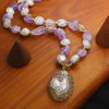 Wholesale Necklace Artificial Crystal Freshwater Pearls Twist Chain Electroplating Niche Style Women's