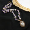 Wholesale Necklace Artificial Crystal Freshwater Pearls Twist Chain Electroplating Niche Style Women's