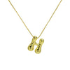 Wholesale Necklace Brass Copper Balloon Shape With Letters Numbers Text Electroplated
