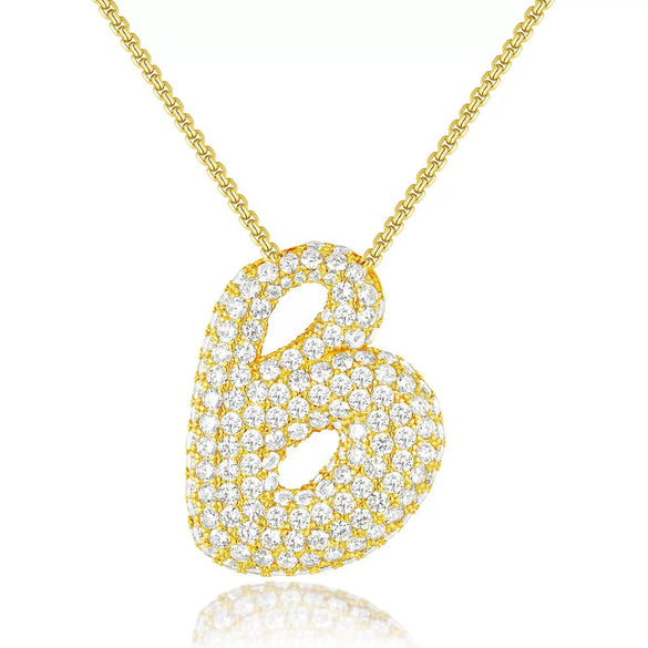 Wholesale Necklace Brass Copper Letter Pendant Electroplating For Women