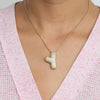Wholesale Necklace Brass Copper Letter Pendant Electroplating For Women