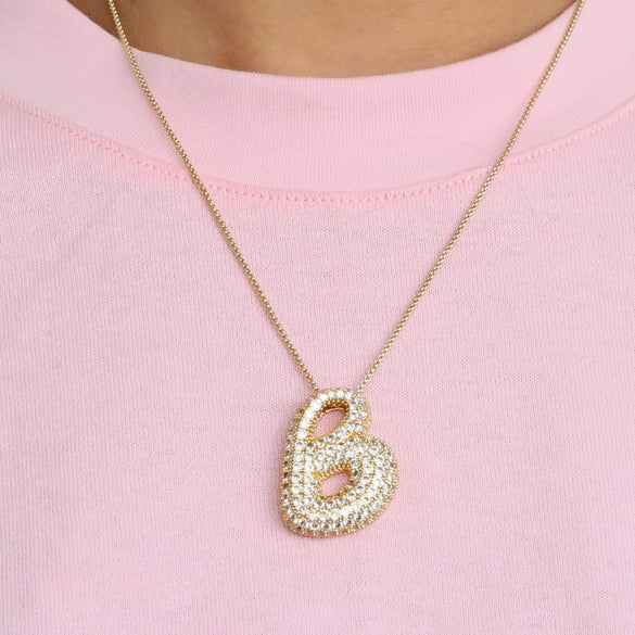 Wholesale Necklace Brass Copper Letter Pendant Electroplating For Women