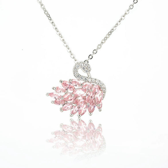 Wholesale Necklace Copper Alloy Zircon Bare Stone Inlaid Animals Zodiac Electroplated Feminine Clavicle Chain For Women