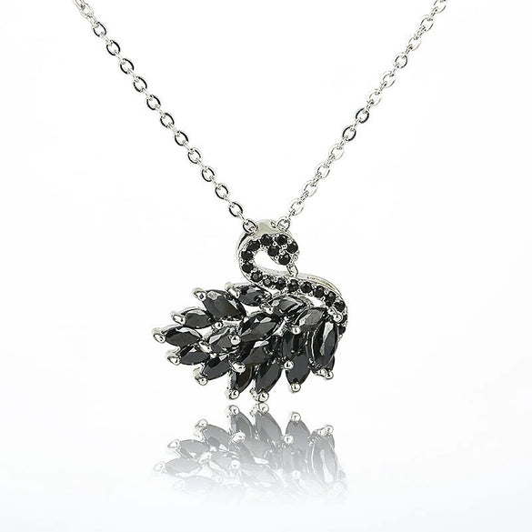 Wholesale Necklace Copper Alloy Zircon Bare Stone Inlaid Animals Zodiac Electroplated Feminine Clavicle Chain For Women