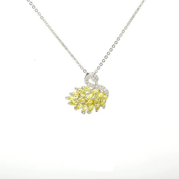 Wholesale Necklace Copper Alloy Zircon Bare Stone Inlaid Animals Zodiac Electroplated Feminine Clavicle Chain For Women