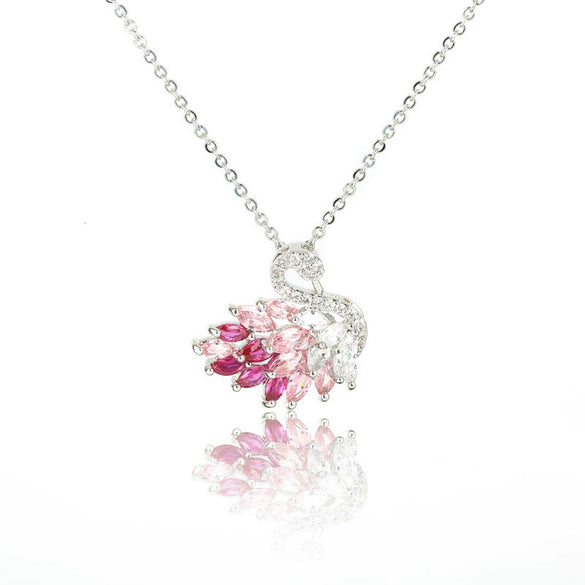 Wholesale Necklace Copper Alloy Zircon Bare Stone Inlaid Animals Zodiac Electroplated Feminine Clavicle Chain For Women