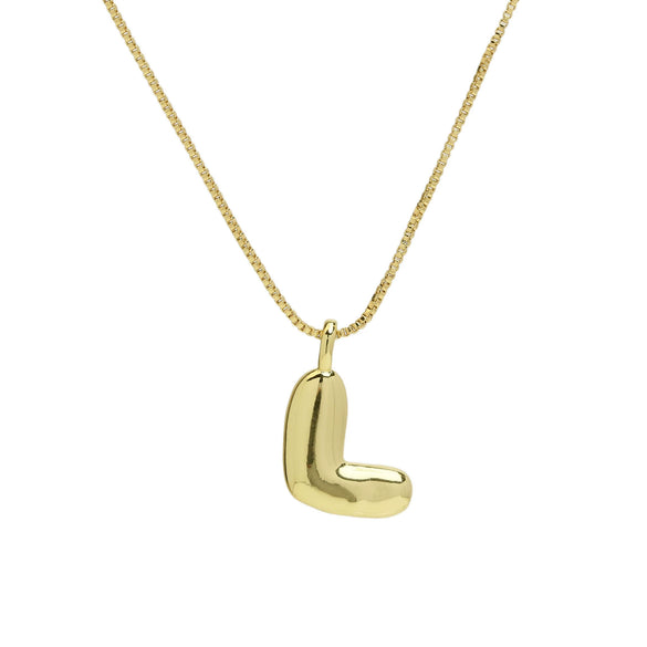 Wholesale Necklace Copper Brass Letters Numbers Text Electroplating Style