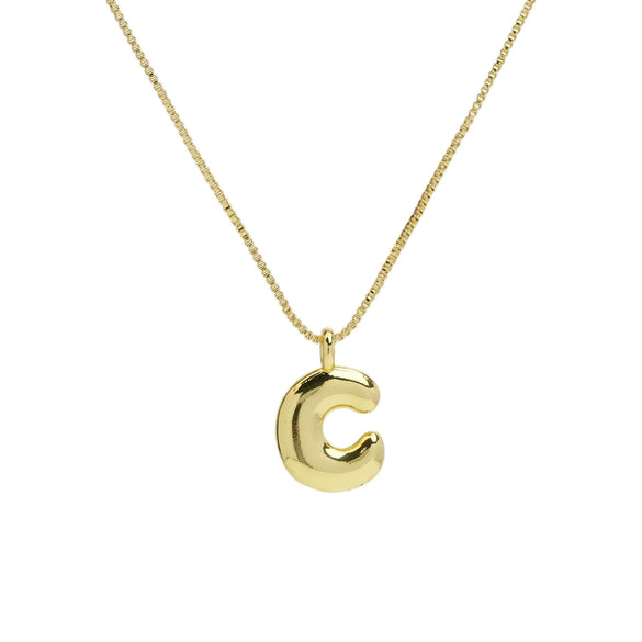 Wholesale Necklace Copper Brass Letters Numbers Text Electroplating Style