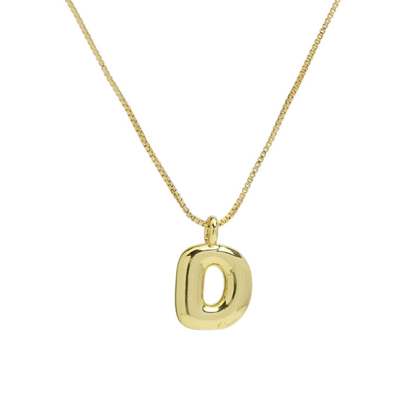 Wholesale Necklace Copper Brass Letters Numbers Text Electroplating Style