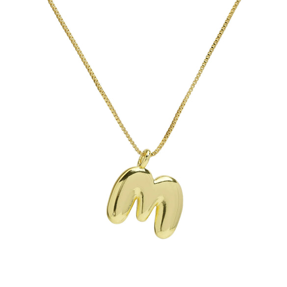 Wholesale Necklace Copper Brass Letters Numbers Text Electroplating Style