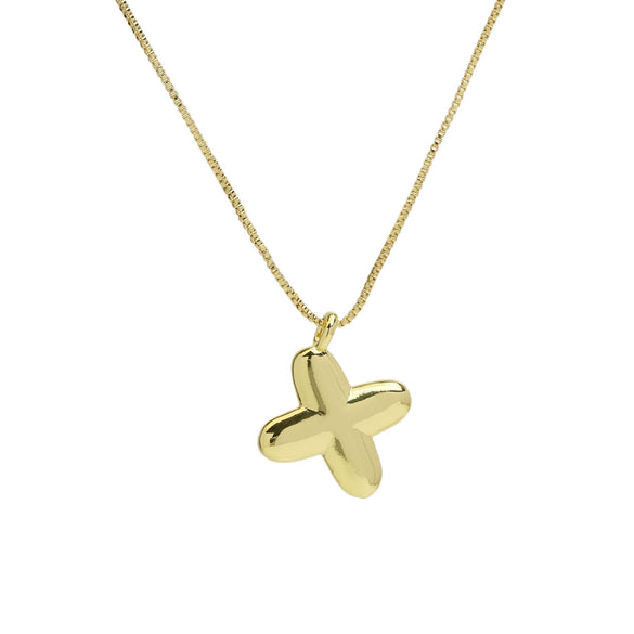 Wholesale Necklace Copper Brass Letters Numbers Text Electroplating Style