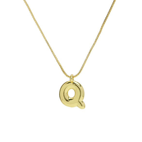Wholesale Necklace Copper Brass Letters Numbers Text Electroplating Style