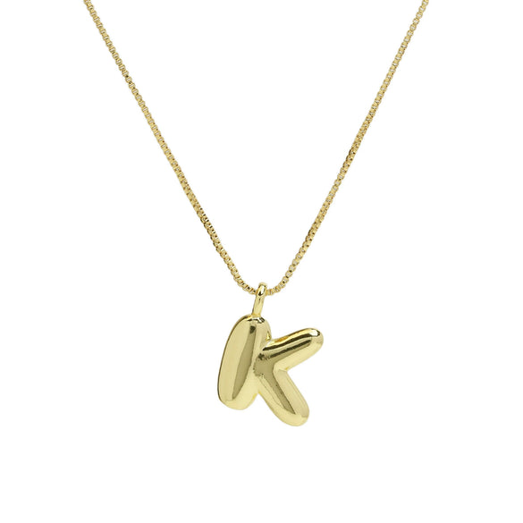 Wholesale Necklace Copper Brass Letters Numbers Text Electroplating Style