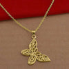 Wholesale Necklace Copper Butterfly Pendant Hollow Electroplated Ochain Women's