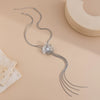 Wholesale Necklace Copper Chain Imitation Pearls Flower Shape Electroplating Women's