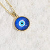 Wholesale Necklace Copper Dripping Oil Geometric Devil's Eye Pendant Electroplating For Women