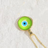 Wholesale Necklace Copper Dripping Oil Geometric Devil's Eye Pendant Electroplating For Women