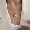 Wholesale Necklace Copper Freshwater Pearl Retro Flower Butterfly Electroplating Mixed Gem Stone Setting For Women