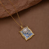 Wholesale Necklace Copper Freshwater Pearl Retro Flower Butterfly Electroplating Mixed Gem Stone Setting For Women