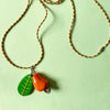 Wholesale Necklace Copper Fruit Style Electroplated Pendant