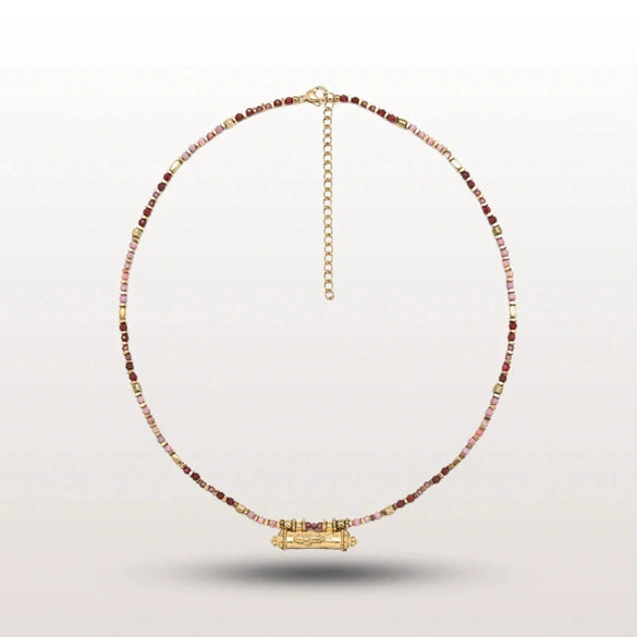 Wholesale Necklace Copper Geometric Devil's Eye Vintage Braided Rope Chain Gold Plated