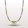 Wholesale Necklace Copper Geometric Devil's Eye Vintage Braided Rope Chain Gold Plated