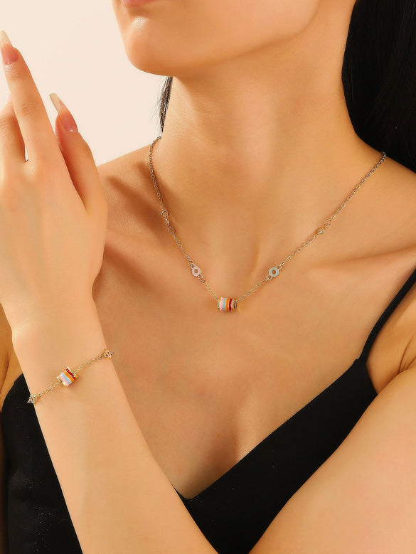 Wholesale Necklace Copper Geometric Electroplating For Women