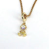 Wholesale Necklace Copper Geometric Mixed Gem Inlay Electroplating Cartoon Character Jewelry