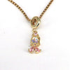 Wholesale Necklace Copper Geometric Mixed Gem Inlay Electroplating Cartoon Character Jewelry