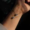 Wholesale Necklace Copper Geometric Mixed Gemstone Inlay Zirconia O Chain Pendant For Women
