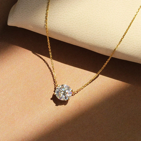 Wholesale Necklace Copper Geometric Mixed Gemstone Inlay Zirconia O Chain Pendant For Women