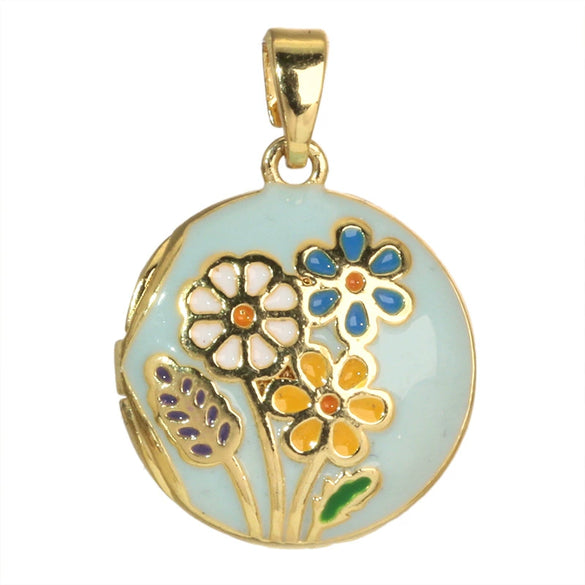 Wholesale Necklace Copper Geometric Pendant Oil Painting Electroplating Women's