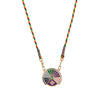 Wholesale Necklace Copper Geometric Rotatable Tarot Love Eye Gold Plated Color Preservation