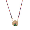 Wholesale Necklace Copper Geometric Rotatable Tarot Love Eye Gold Plated Color Preservation